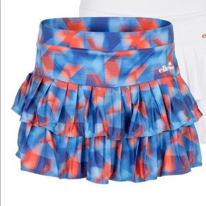 Ellesse Zatanna Tennis Skort Blue/Orange Size Med EUC